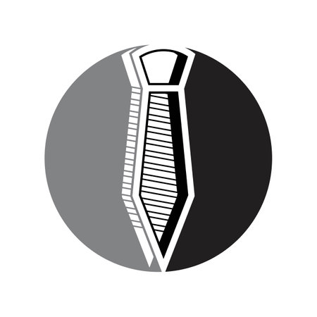 logo tie symbol icon vector design illustration templateのイラスト素材