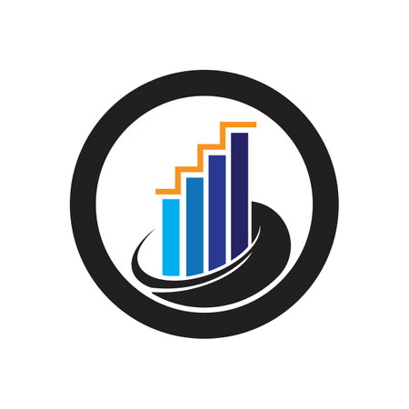 Business finance  template vector icon designのイラスト素材