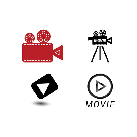 Movie film cinema vector design illustrationのイラスト素材