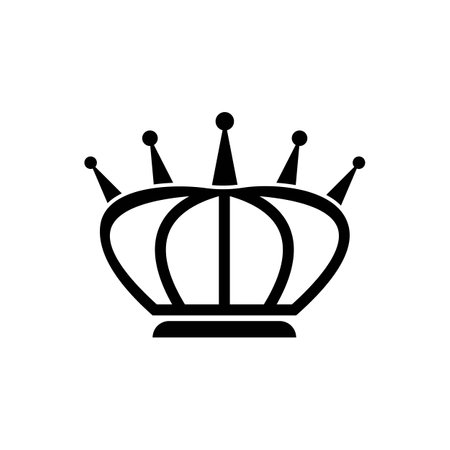 Crown logo template vector icon illustration designのイラスト素材