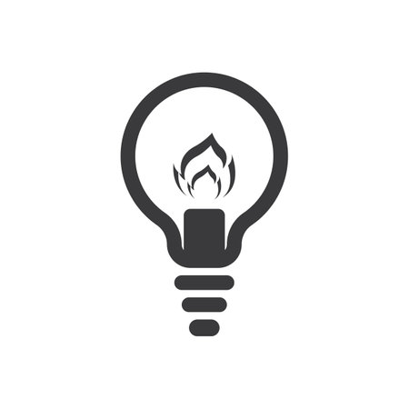 Light bulb symbol vector design illustrationのイラスト素材