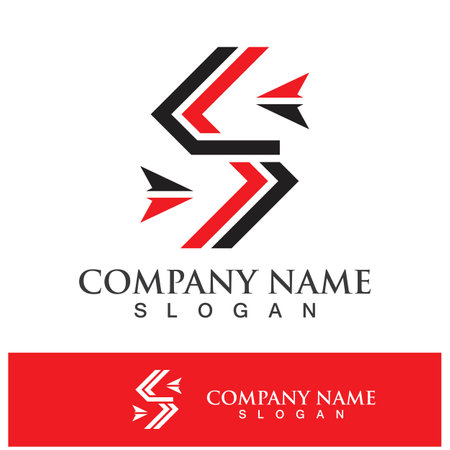 Logistics company logo icon design templateのイラスト素材
