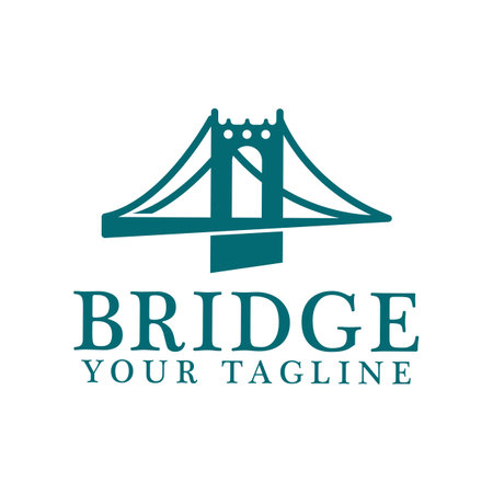Bridge logo icon design and business symbol template