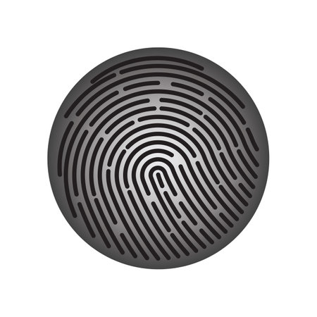 Fingerprint logo vector illustration icon templateのイラスト素材