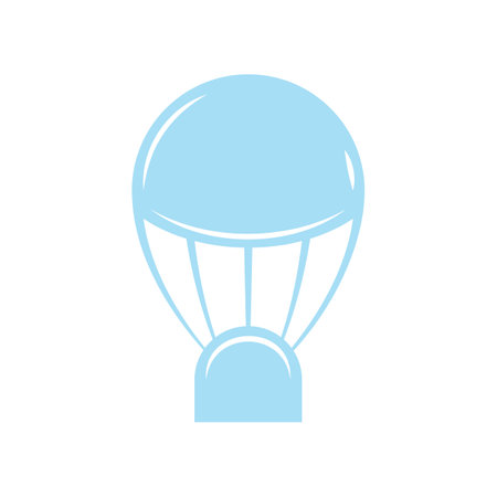 Parachute logo icon design and symbol skydiving vector illustrationのイラスト素材
