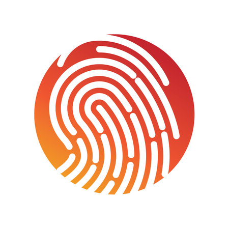 Fingerprint logo vector illustration icon templateのイラスト素材