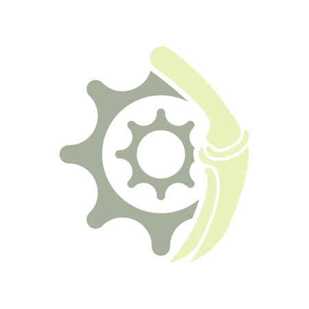 Joint bones vector logo design for orthopedic clinics and diagnostic centersのイラスト素材