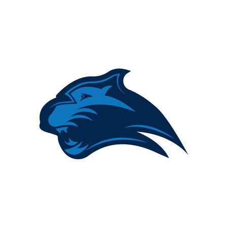 Panther head logo icon vector design template illustrationのイラスト素材