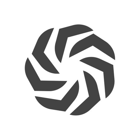 Vortex logo symbol icon illustration design vectorのイラスト素材