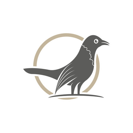 Elegant bird logo icon design and symbol vector templateのイラスト素材