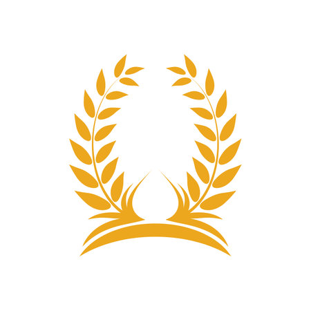 Wheat logo vector icon illustration designのイラスト素材