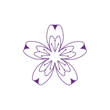 Flower vector icon design template illustrationのイラスト素材