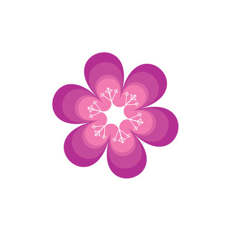 Flower vector icon design template illustrationのイラスト素材