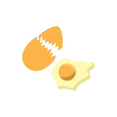 Chicken eggs logo icon and symbol vector design illustrationのイラスト素材