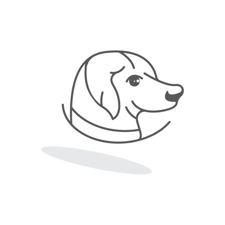 Dog logo vector design icon illustration templateのイラスト素材