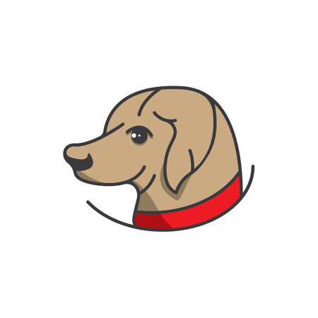Dog logo vector design icon illustration templateのイラスト素材