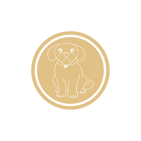 Dog logo vector design icon illustration templateのイラスト素材
