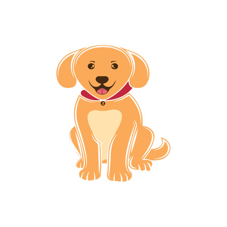 Dog logo vector design icon illustration templateのイラスト素材