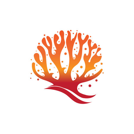 Corals icon logo design and symbol illustration vectorのイラスト素材