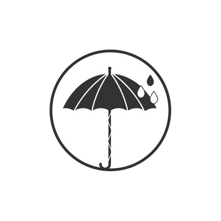 Umbrella icon logo design vector illustrationのイラスト素材