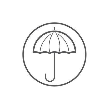 Umbrella icon logo design vector illustrationのイラスト素材