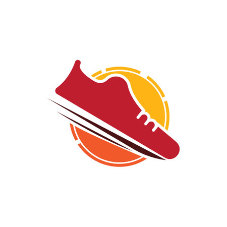 Icon shoe logo concept vector sneaker template shoes shop designのイラスト素材