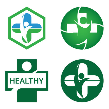 Human character logo sign illustration vector designのイラスト素材