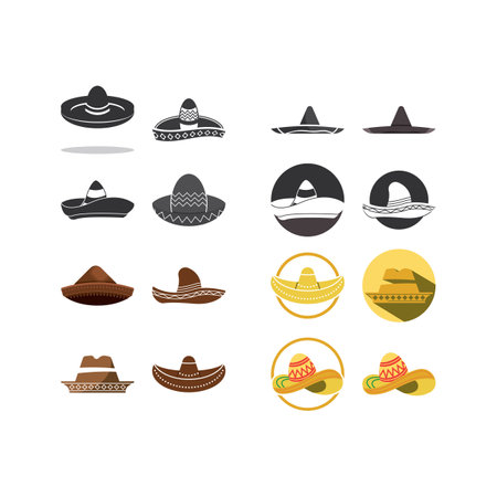 Simple hat vector design logo icon templateのイラスト素材