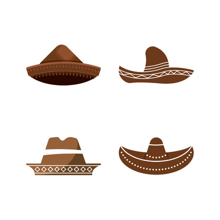 Simple hat vector design logo icon templateのイラスト素材