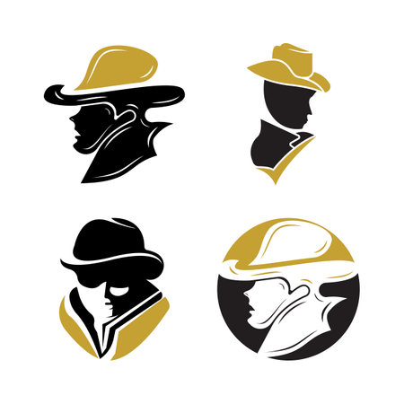 Gentleman icon vector fashion boutique and design symbol template logoのイラスト素材