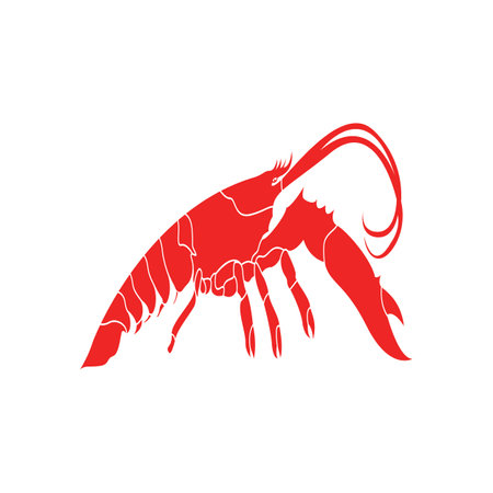 Lobster logo design template vectorのイラスト素材