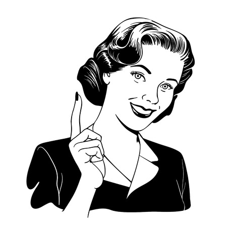 Retro Womanのイラスト素材