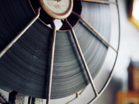 Close-up side angle photography 35mm film roll