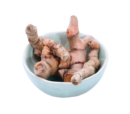 Turmeric in bowlの写真素材