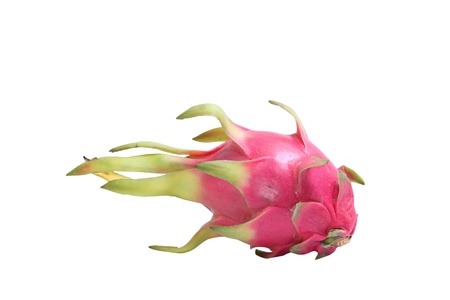 Dragon fruit isolated on white backgroundの写真素材