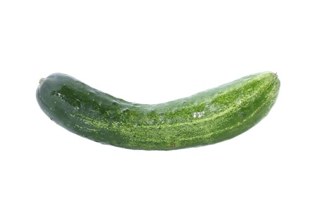 Cucumber isolated on white backgroundの写真素材