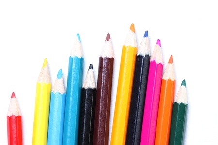 Color Pencils and Paperの写真素材