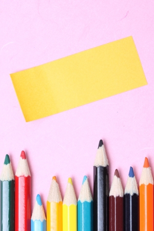 Color Pencils and Paperの写真素材