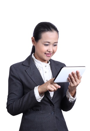 Businesswoman Using Digital Tabletの写真素材