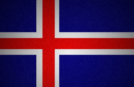 Grunge flag series - Icelandの写真素材