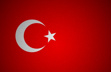 Grunge flag series -Turkeyの写真素材