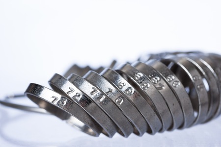 Jeweler finger sizing tools.の写真素材