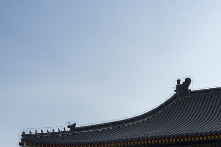 Traditional building roofの写真素材