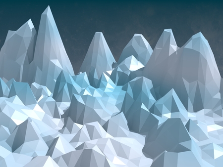 low poly shapes abstract backgroundの写真素材