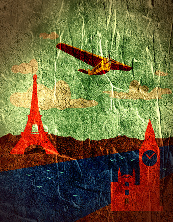 image relative to airplane travellingの写真素材