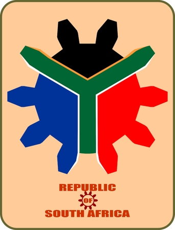 banner from gear, south africaのイラスト素材