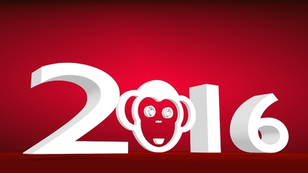 ape as symbol of yearの写真素材