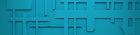 Web Banner, Header Layout Template. Abstract geomtry pattern. 3D rendering