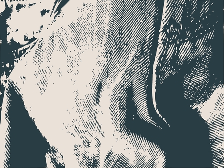 Distress Overlay Background. Retro Empty Design Element. Grunge Fiber Texture. Grainy texture of weaving fabric.のイラスト素材