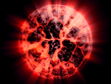 Hot magma texture. Lava surface. 3d renderingの写真素材